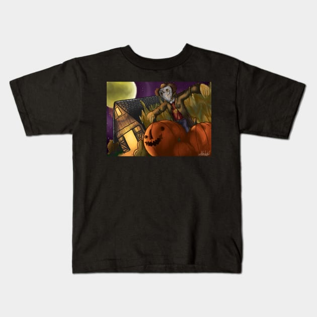 Spooky Night Kids T-Shirt by KloudKat